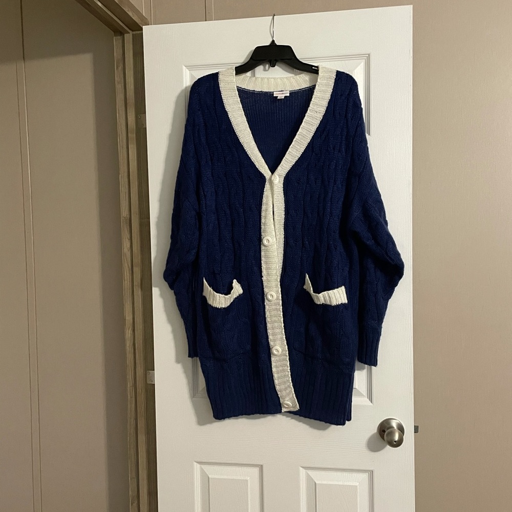 LulaRoe sweater jacket, medium